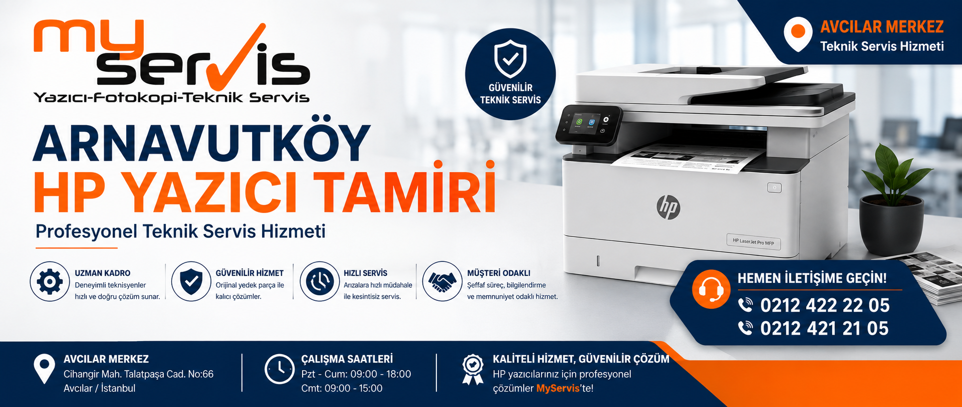 Arnavutköy HP yazıcı tamiri ve profesyonel teknik servis