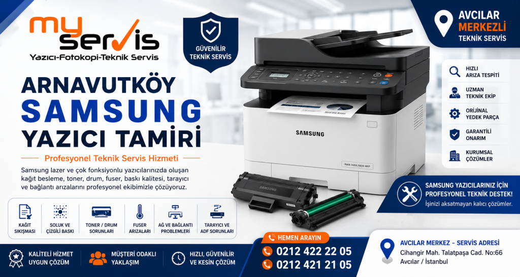 Arnavutköy Samsung Yazıcı Tamiri | MyServis