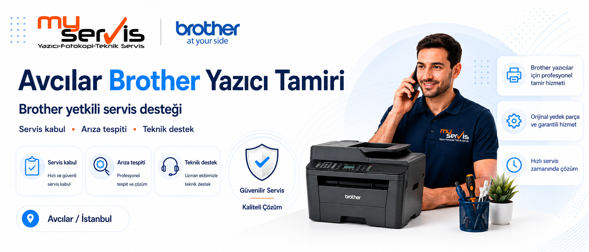 Avcılar Brother yazıcı tamiri yetkili servis desteği