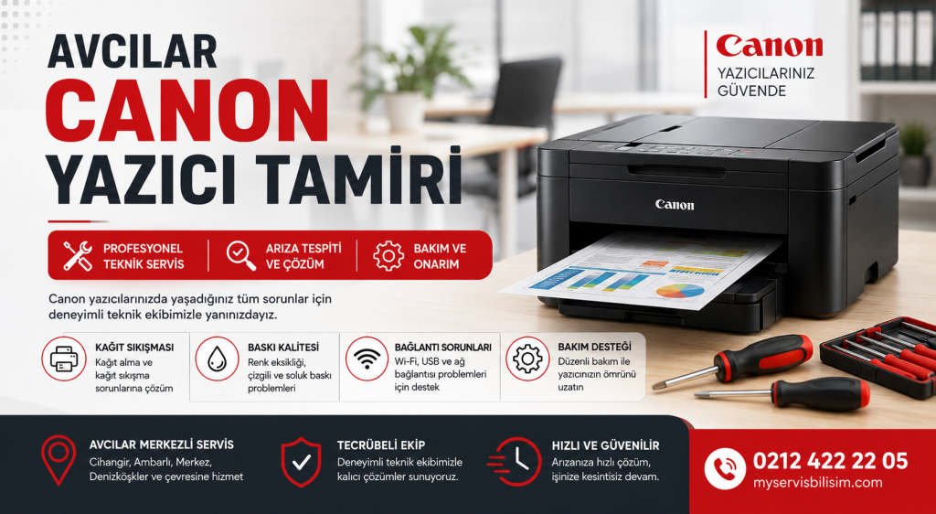 Avcılar Canon Yazıcı Tamiri