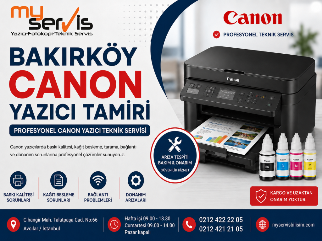 Bakırköy Canon Yazıcı Tamiri