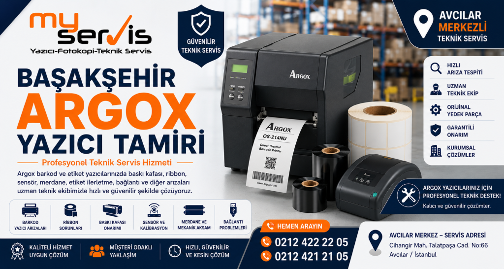 Başakşehir Argox Yazıcı Tamiri | MyServis Teknik Servis 0212 422 22 05