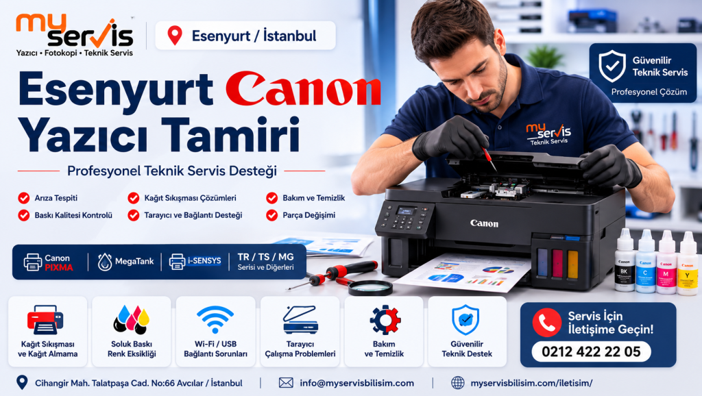 Esenyurt Canon Yazıcı Tamiri 0212 422 22 05