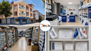 MyServis Bilişim Epson ve Brother yetkili servis merkezi, mağaza içi ve teknik servis alanı