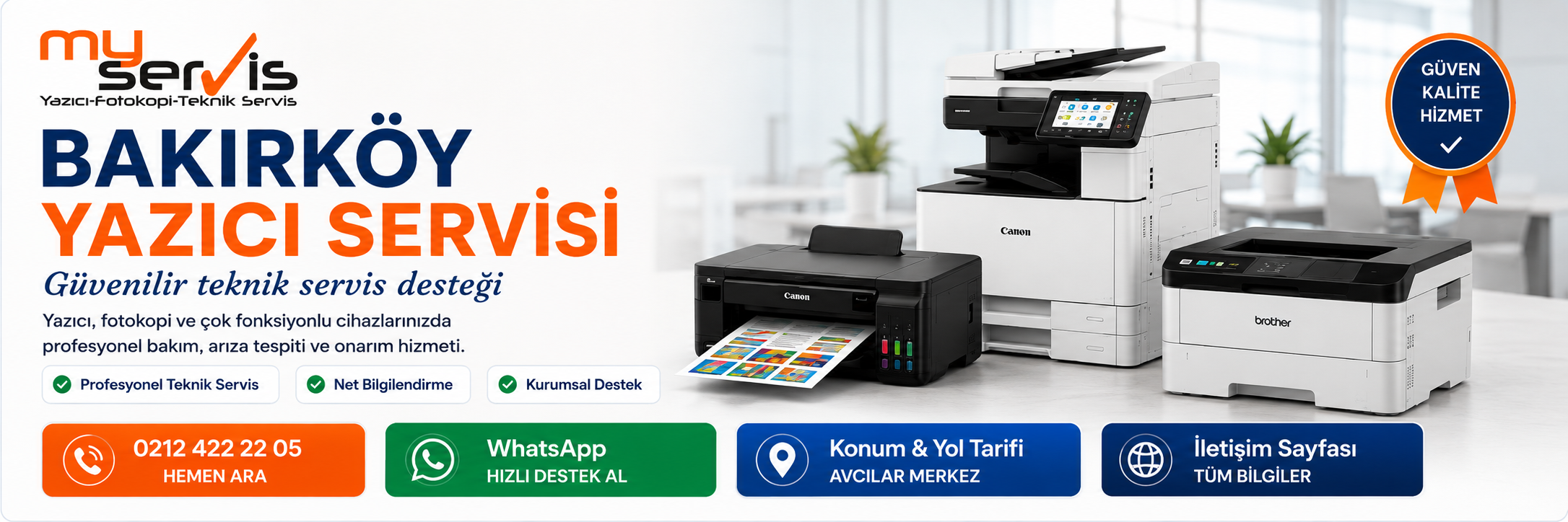 Bakırköy yazıcı servisi için MyServis Bilişim yazıcı bakım ve teknik servis görseli