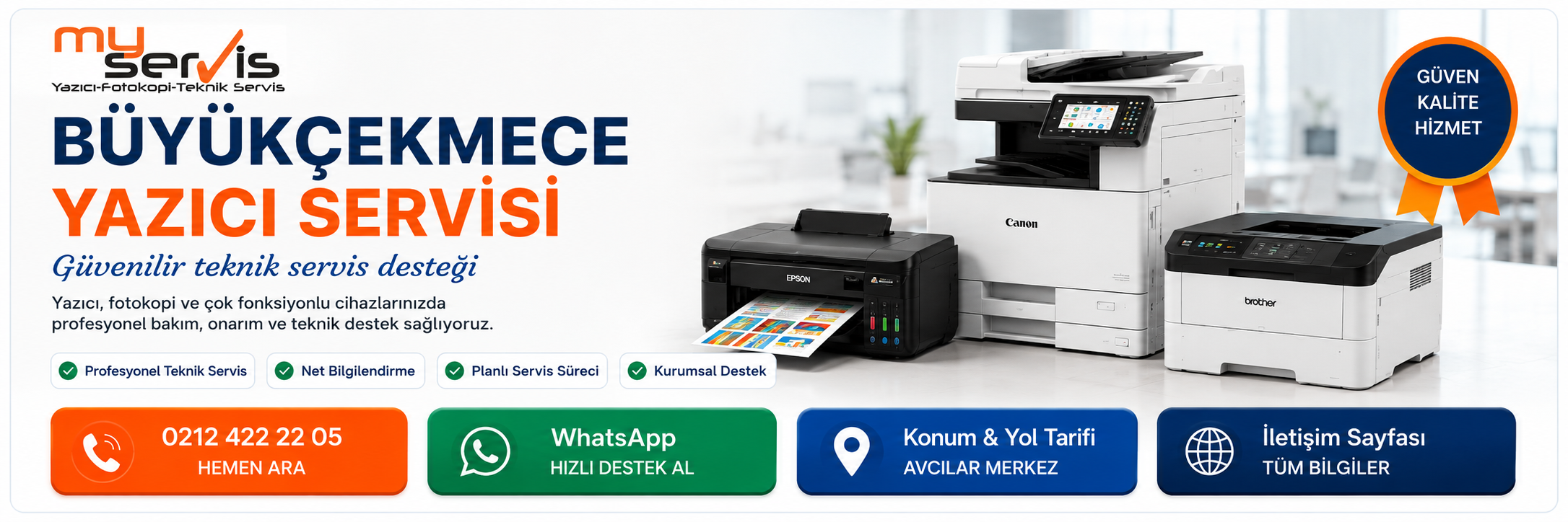 Büyükçekmece yazıcı servisi için MyServis Bilişim yazıcı bakım ve teknik servis görseli