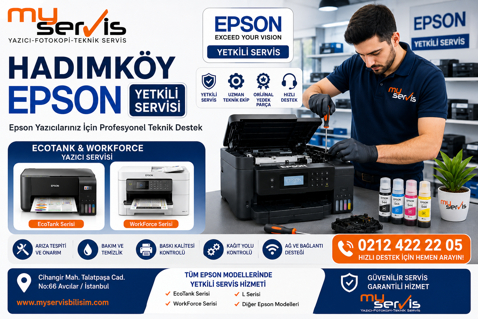 Hadımköy Epson Yetkili Servisi MyServis Bilişim teknik servis hizmeti