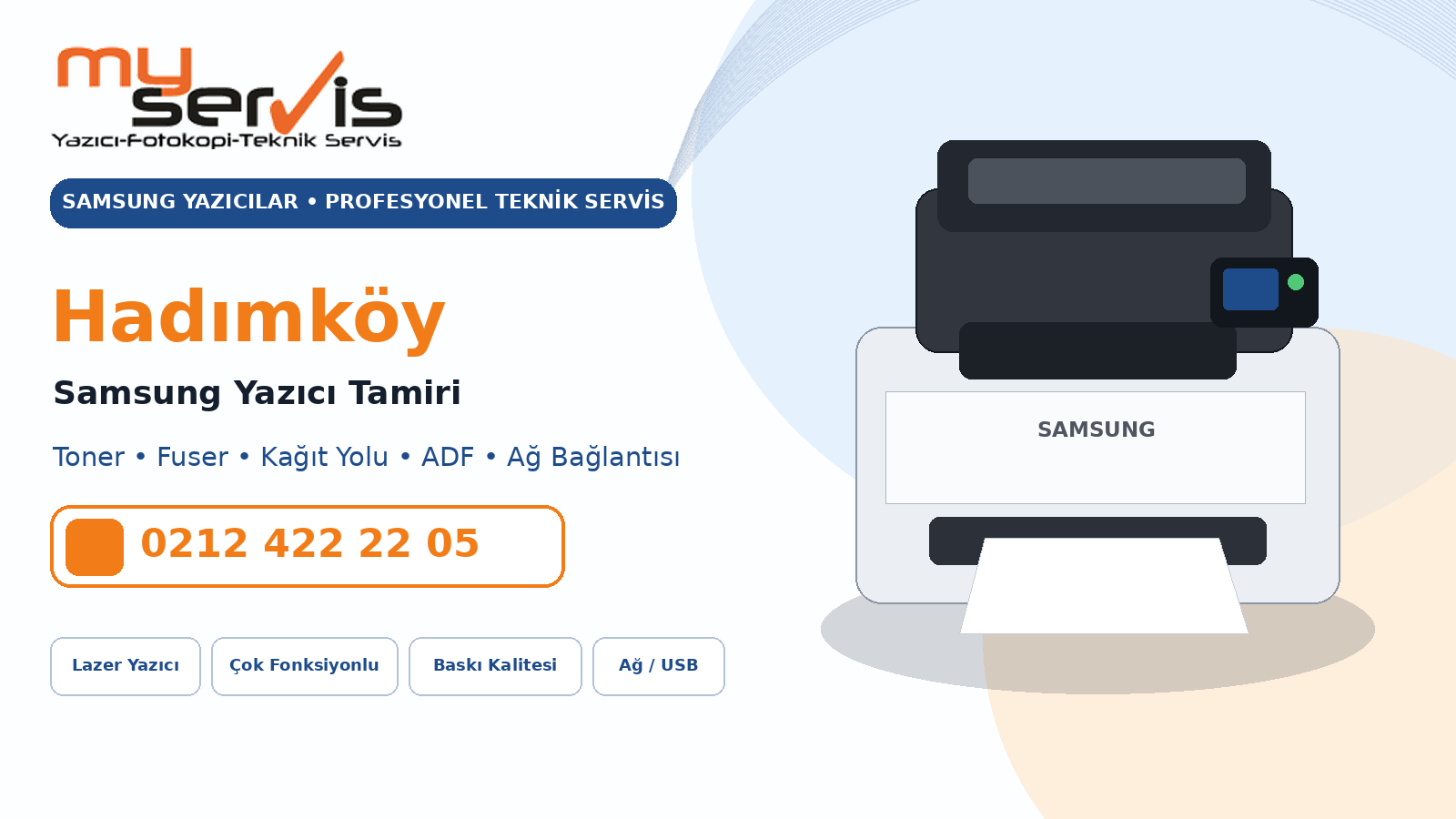 Hadımköy Samsung Yazıcı Tamiri MyServis Bilişim profesyonel teknik servis