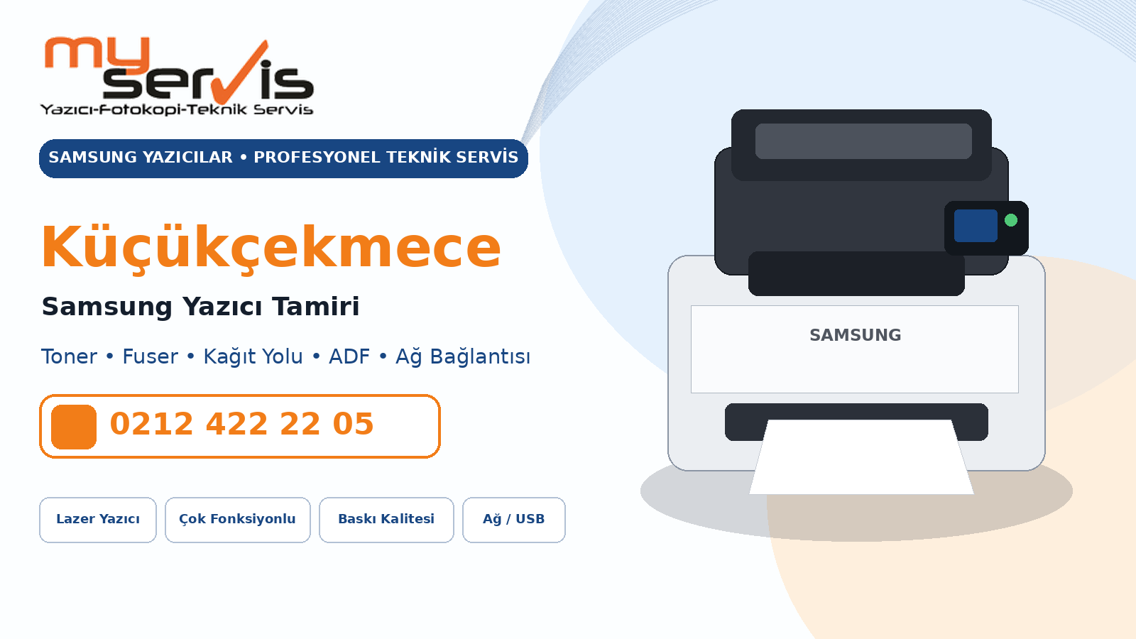 Küçükçekmece Samsung Yazıcı Tamiri MyServis Bilişim profesyonel teknik servis
