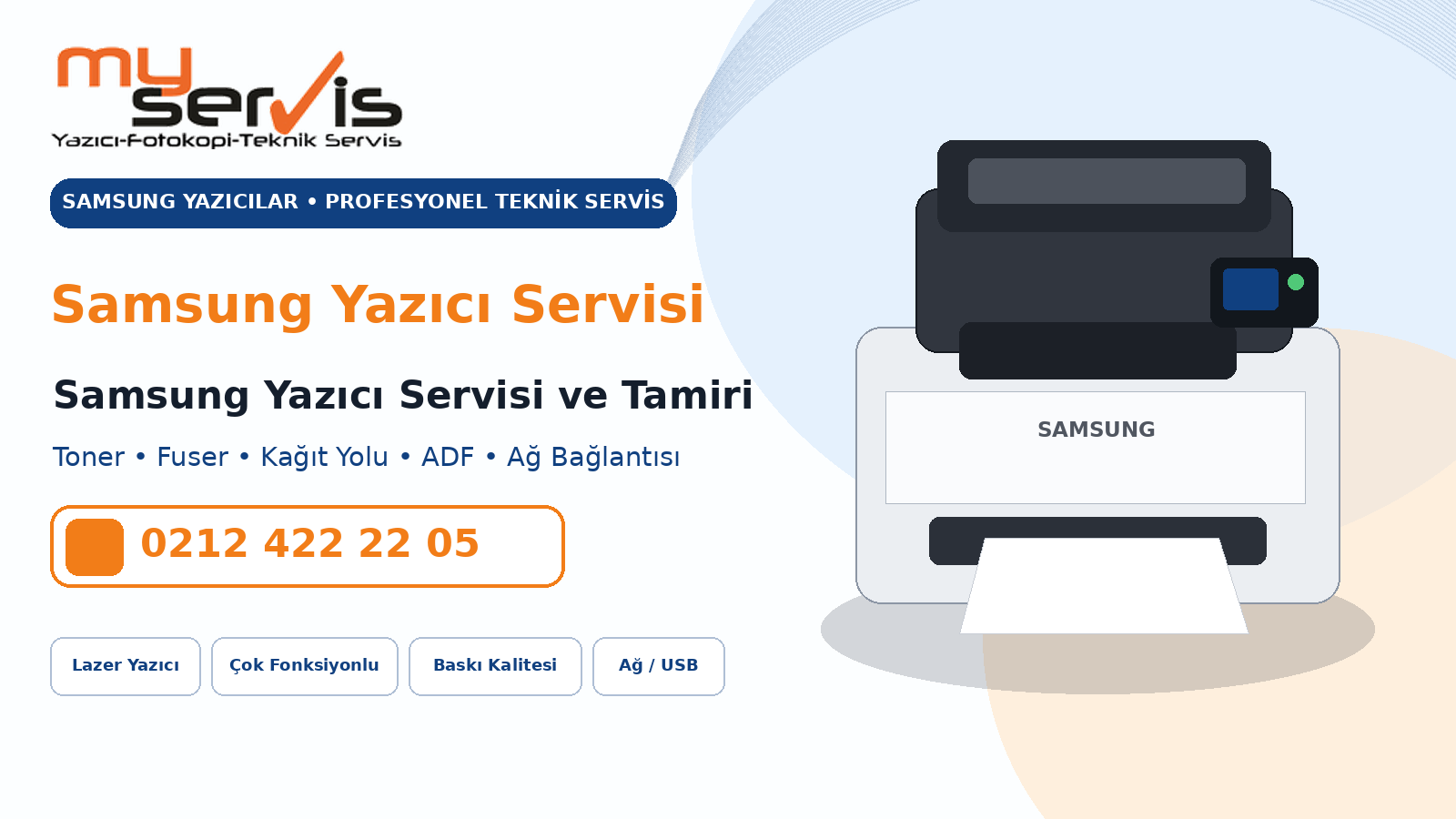 Samsung yazıcı servisi ve tamiri MyServis Bilişim profesyonel teknik servis