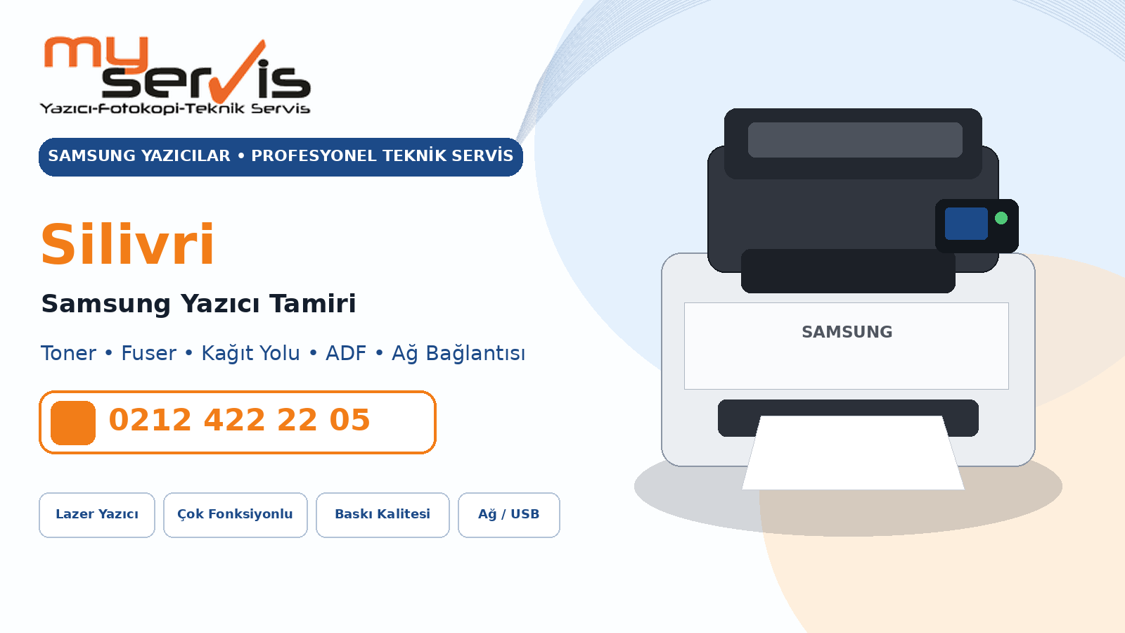 Silivri Samsung Yazıcı Tamiri MyServis Bilişim profesyonel teknik servis